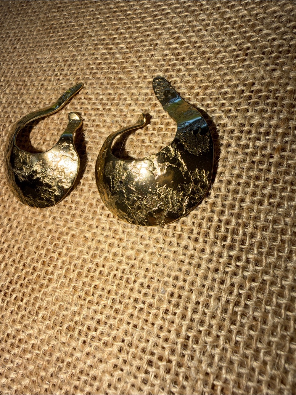 Rolf & Andrea Ludden Signed Brass Ear Slings